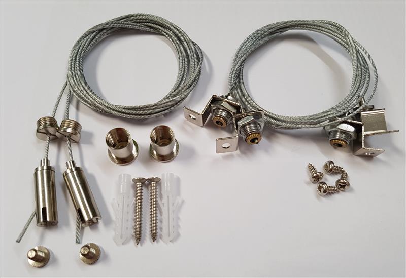 Montagesatz Y zum Abhängen von LED-Panelen (nur für 1195x295mm Panels) Set 2 Stück