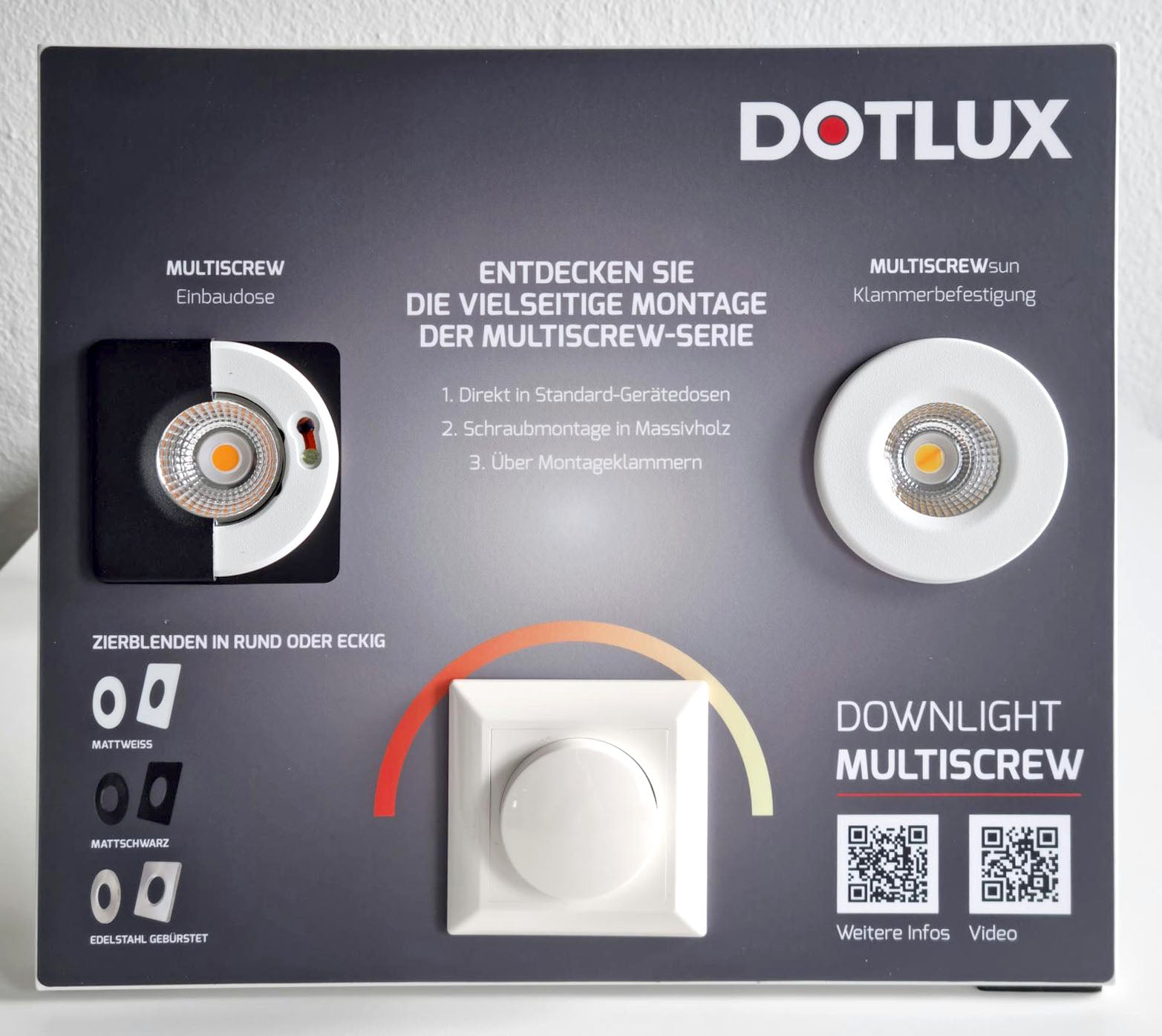 DOTLUX L-Aufsteller MULTISCREW deutsch