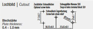 Befestigungsplatte mit Zugentlastung für SLK3 und SLK3 LINECT 88167536