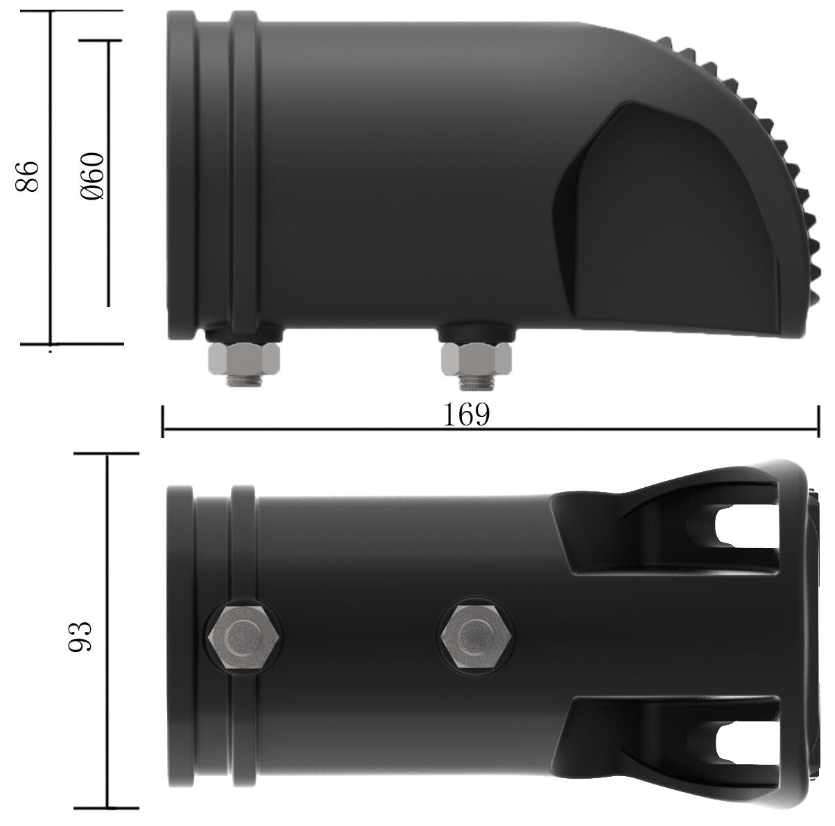 DOTLUX Mastaufnahmeadapter BELUGAmini, midi und maxi 60mm B-Ware