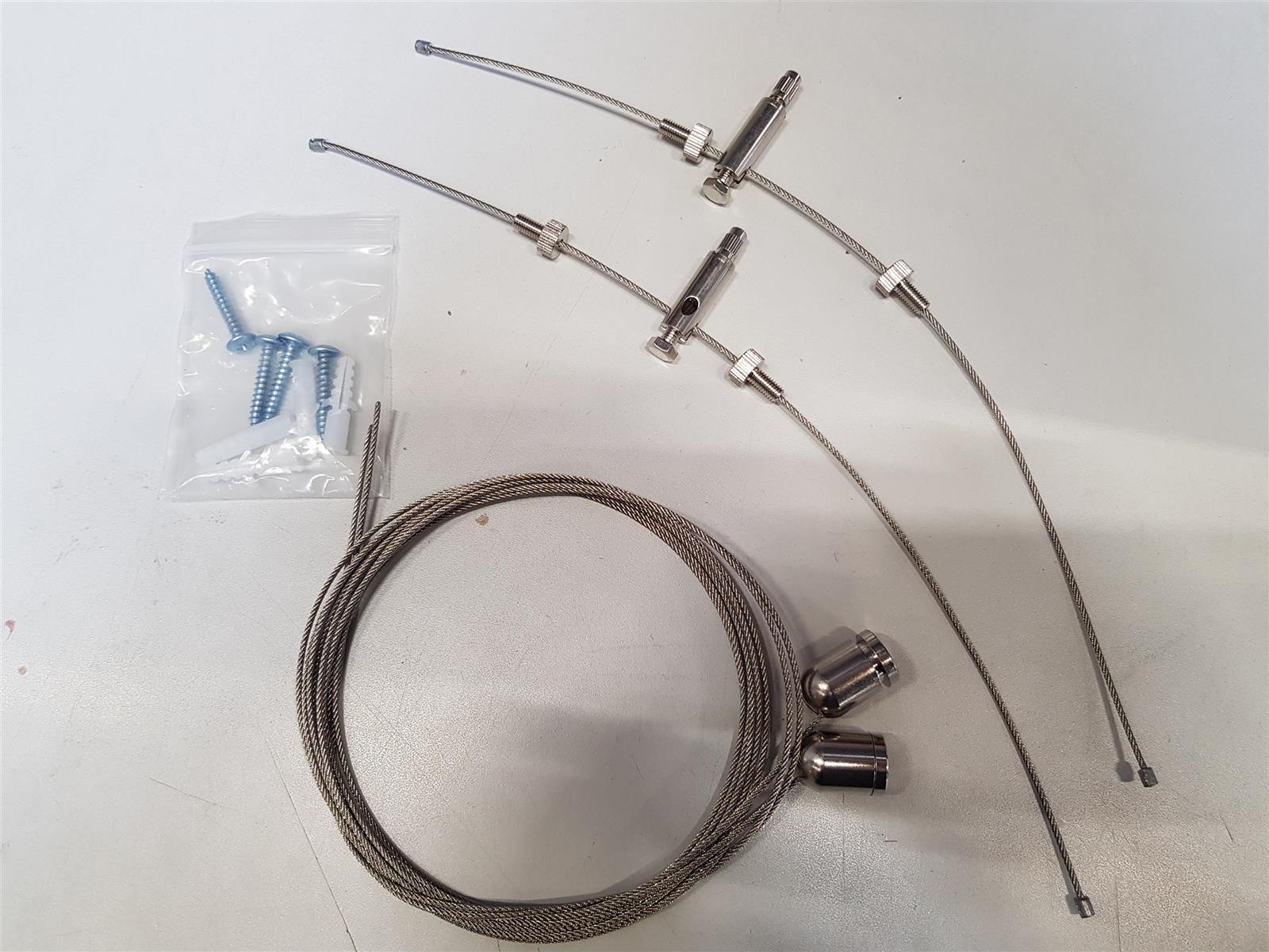 DOTLUX Abhängeset für Aufbauleuchte GRIDlong & PANELbig (Artikel 3394-040090, 3395-040090 & 3402-040120) 2Meter lang