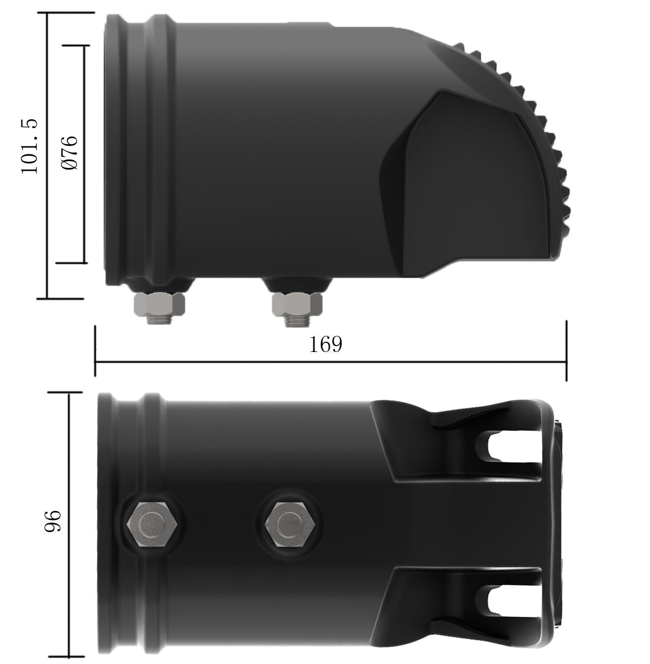 DOTLUX Mastaufnahmeadapter BELUGAmini, midi und maxi 76mm