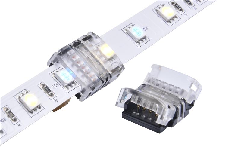 DOTLUX Klemmverbinder Streifen zu Streifen 5-polig für LED-Streifen 12mm RGBW IP20 Set 5 Stück