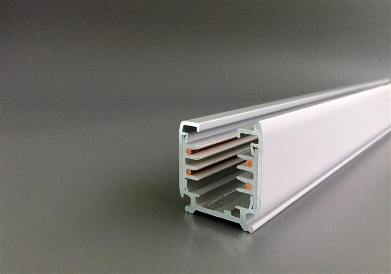 DOTLUX 3 Phasen-Stromschiene, 1 m, weiss matt