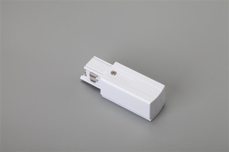 DOTLUX 3 Phasen-Stromeinspeiser, rechts, weiss