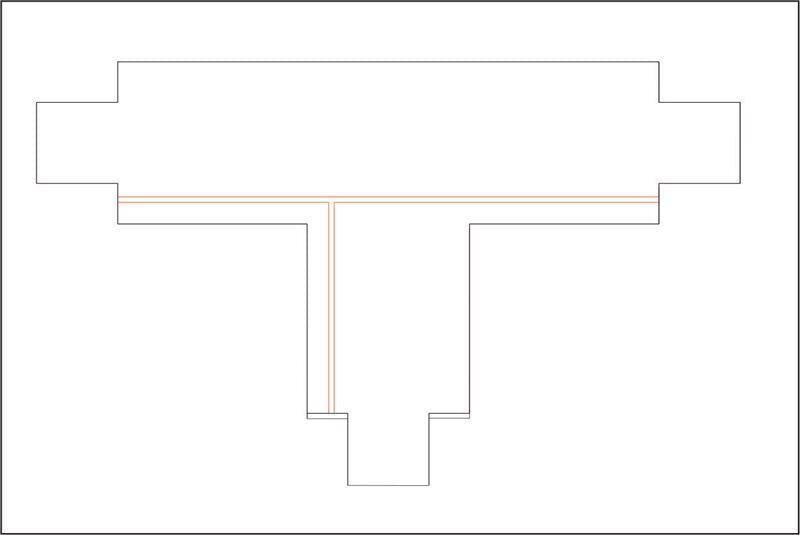 DOTLUX 3 Phasen-T-Verbinder, links 1, weiss