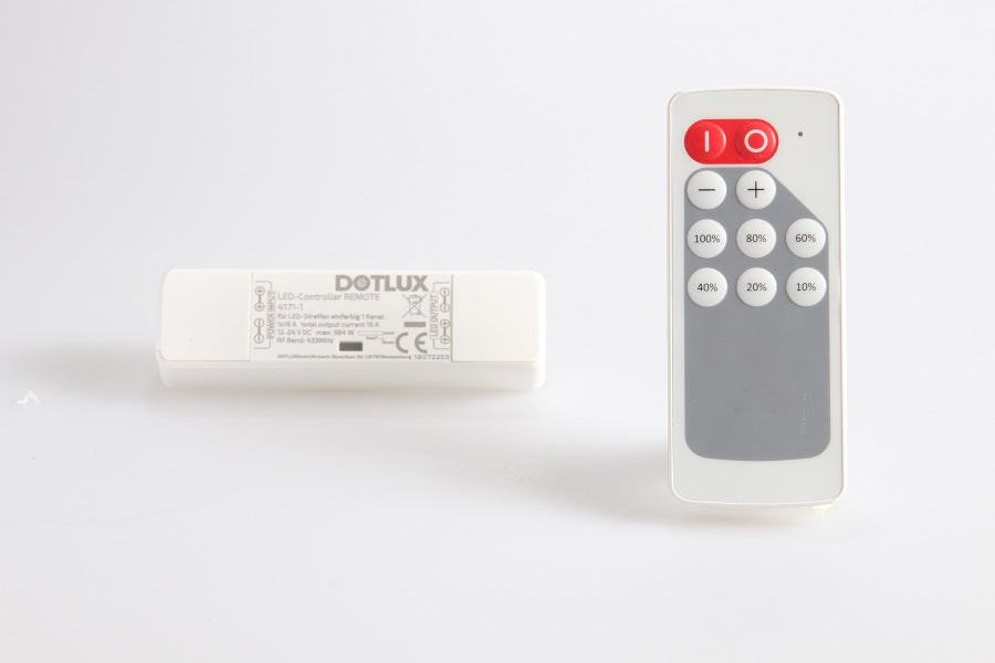 DOTLUX LED-Controller REMOTE max.384W für LED-Streifen einfarbig 1 Kanal1x16 A (12-24 V)