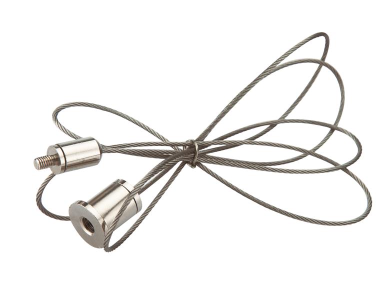 DOTLUX Deckenmontageseil 1,5 m für TWISTER und HALLprotect Set 2 Stück