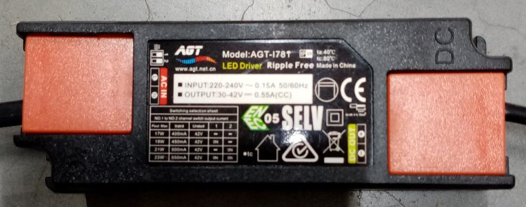 LED Netzteil CC 500mA 20W 30-42V