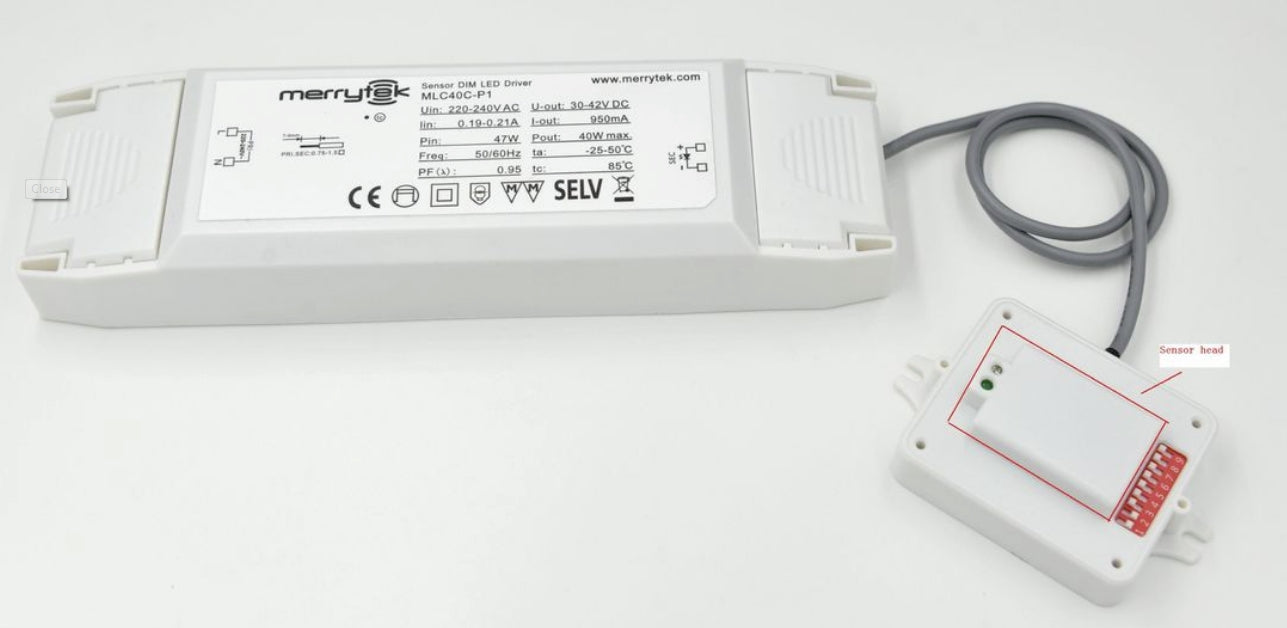 LED Netzteil CC 750mA 40W 30-50V inkl. Bewegungs- und Tageslichtsensor
