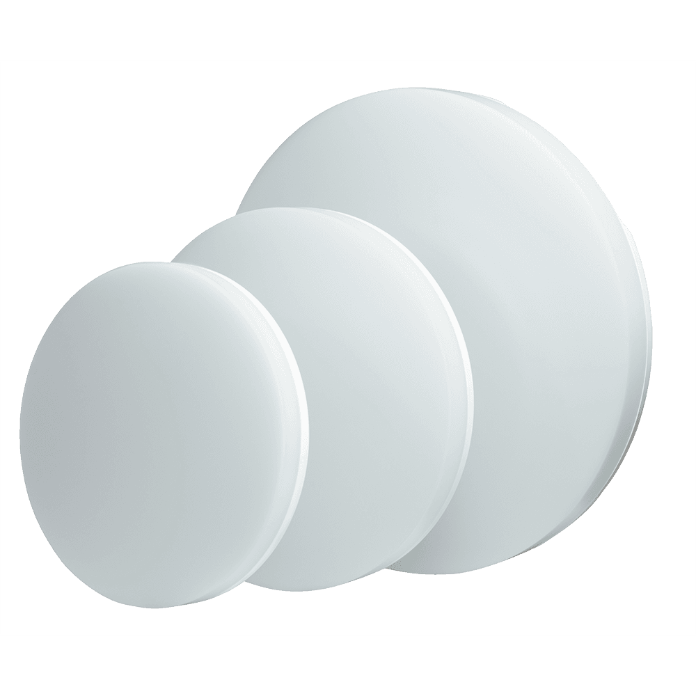 DOTLUX LED Aufbauleuchte SURFACEexit Ø300x62 22W 3000/4000/5700K COLORselect weiß mit integriertem Akku