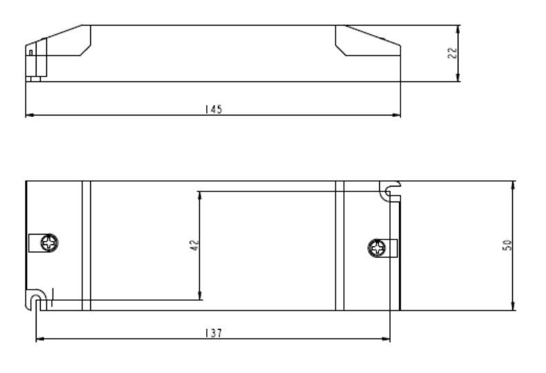 LED-Netzteil CV 24V 120W 0,5-5A dimmbar Phasenabschnitt/-anschnitt IP20