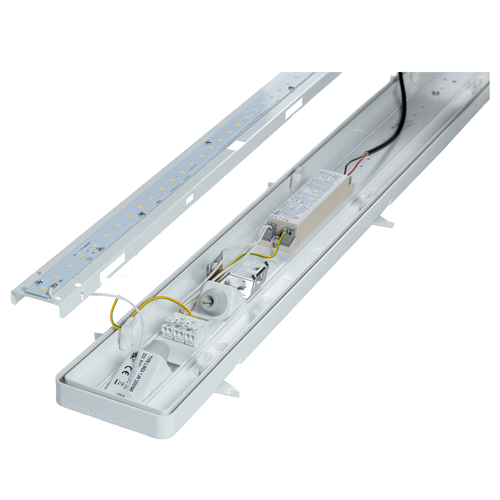 DOTLUX LED-Feuchtraumleuchte SIMPLY IP54 1160mm 51W 4000K IK10 DALI
