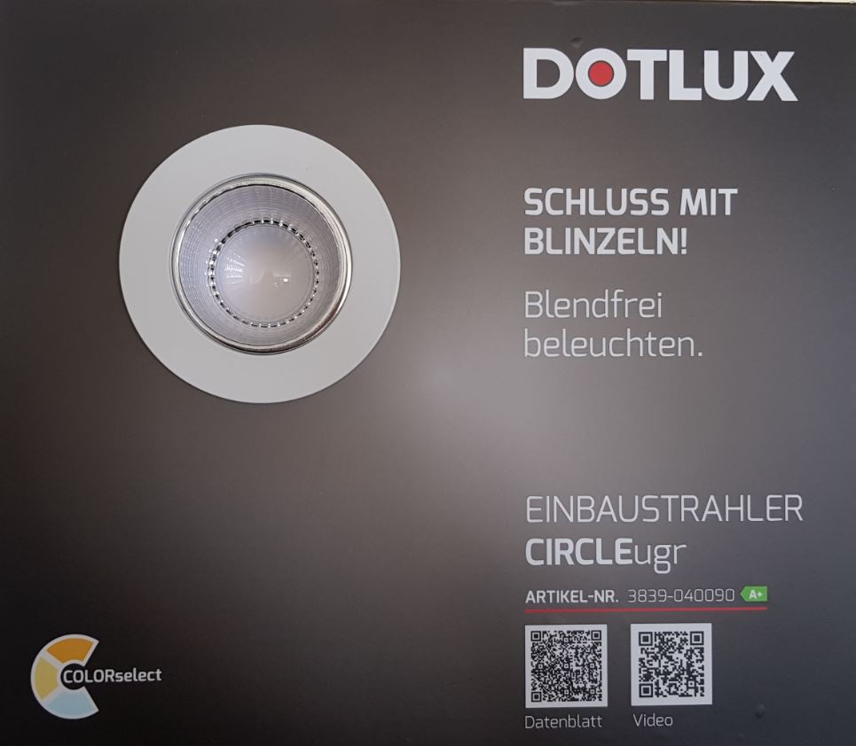 DOTLUX L-Aufsteller CIRCLEugr