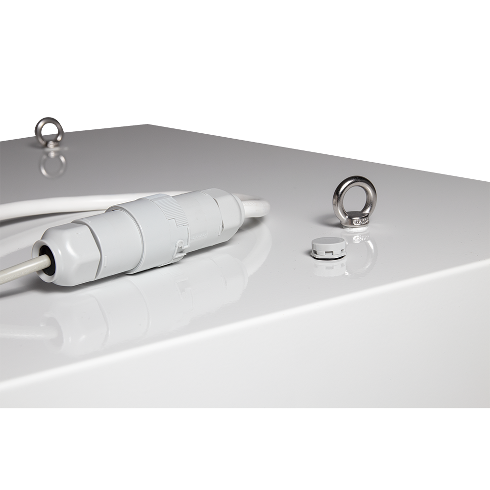 DOTLUX LED-Anbauleuchte QUADGUARDht 650x650mm 186W 4000K