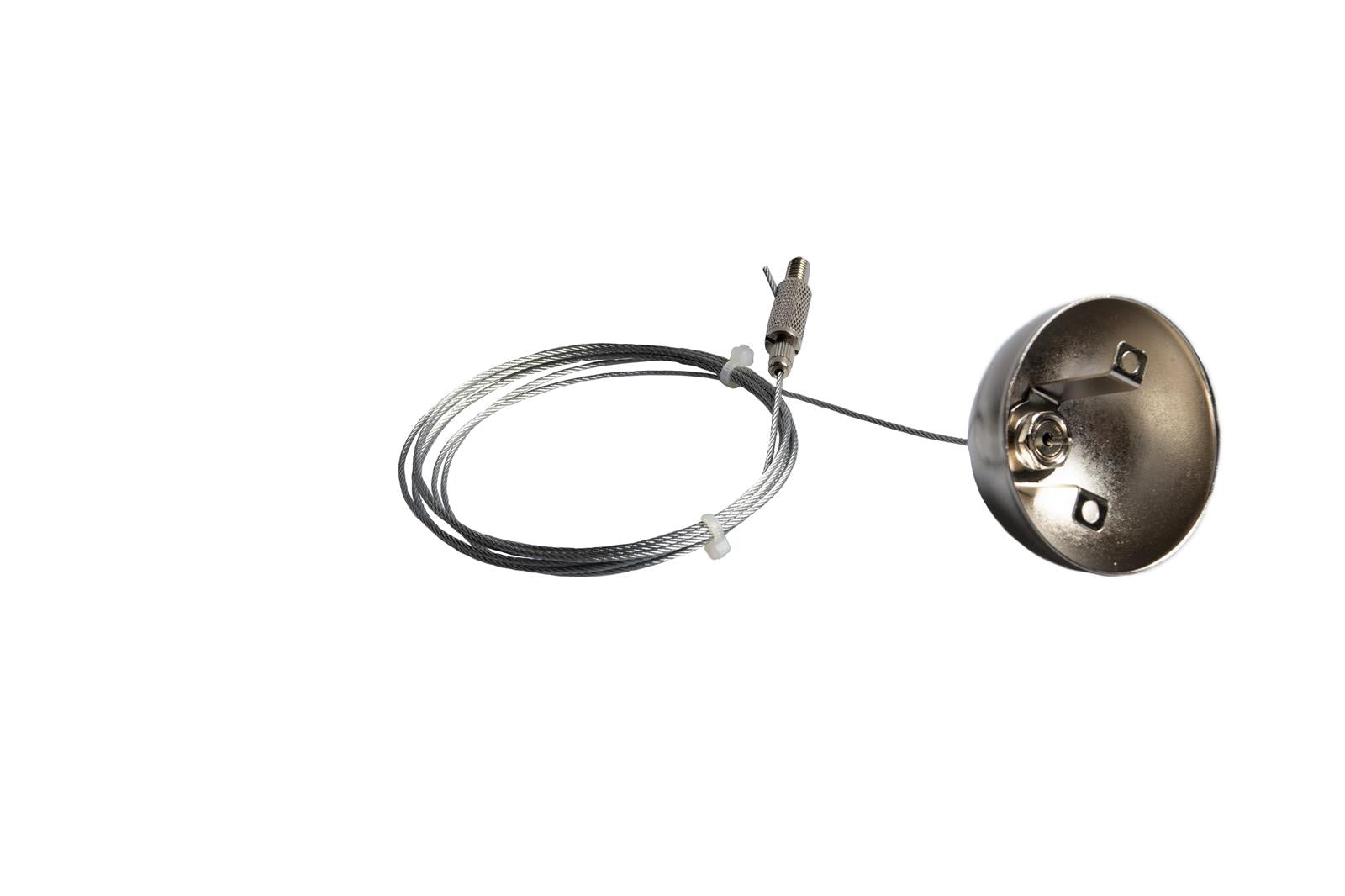 DOTLUX 2m Stahlseil mit Zubehör für Deckenmontage