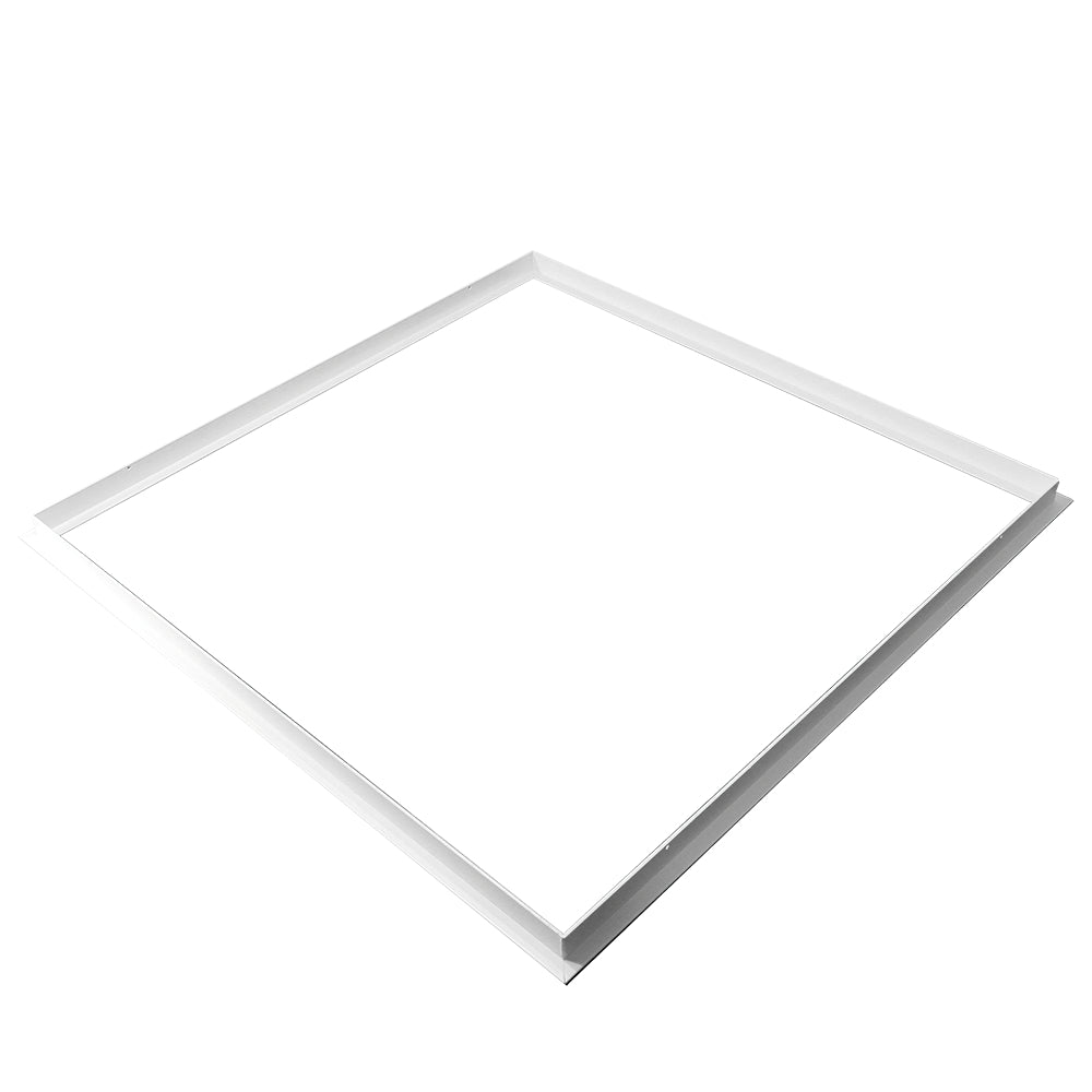 DOTLUX Einbaurahmen für LED-Panel 620x620 mm für Trockenbaudecke, pulverbeschichtet, weiß mit Clips