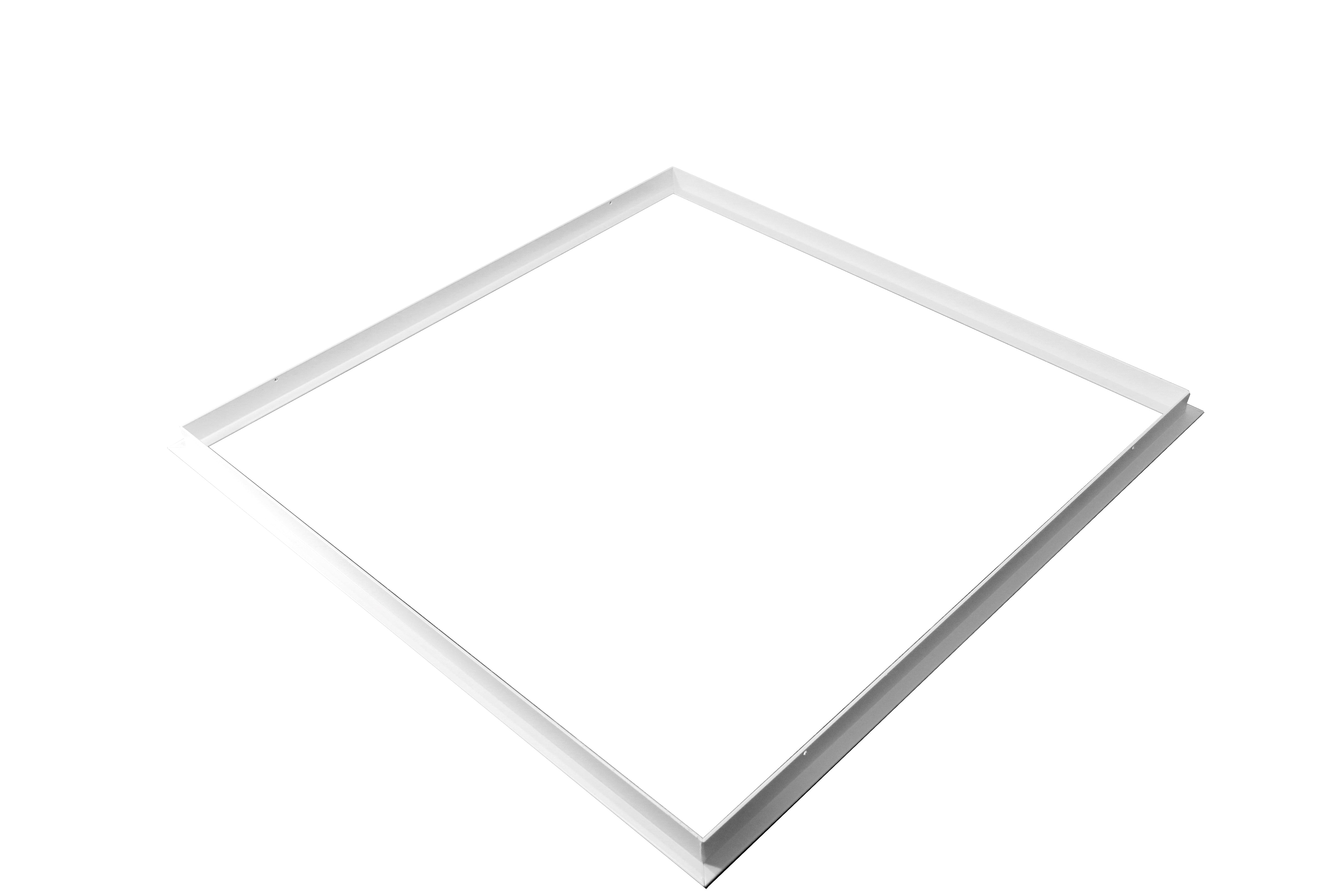 DOTLUX Einbaurahmen für LED-Panel 1195x295mm für Trockenbaudecke, pulverbeschichtet, weiß mit Clips