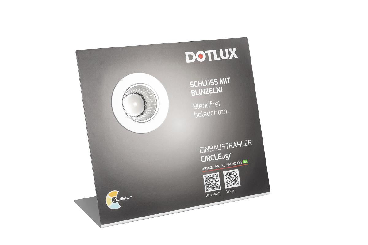 DOTLUX L-Aufsteller CIRCLEugr