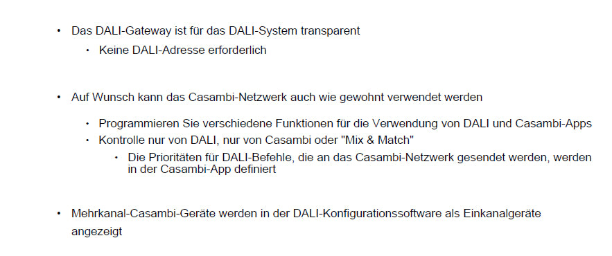 CASAMBI DALI-Schnittstelle/Gateway passiv