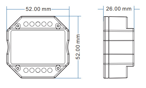 DOTLUX 4 in1 LED Funk-Empfänger/Dimmer für mehrfarbige LED-Streifen Fusion Technologie 4x 3A 12-24V