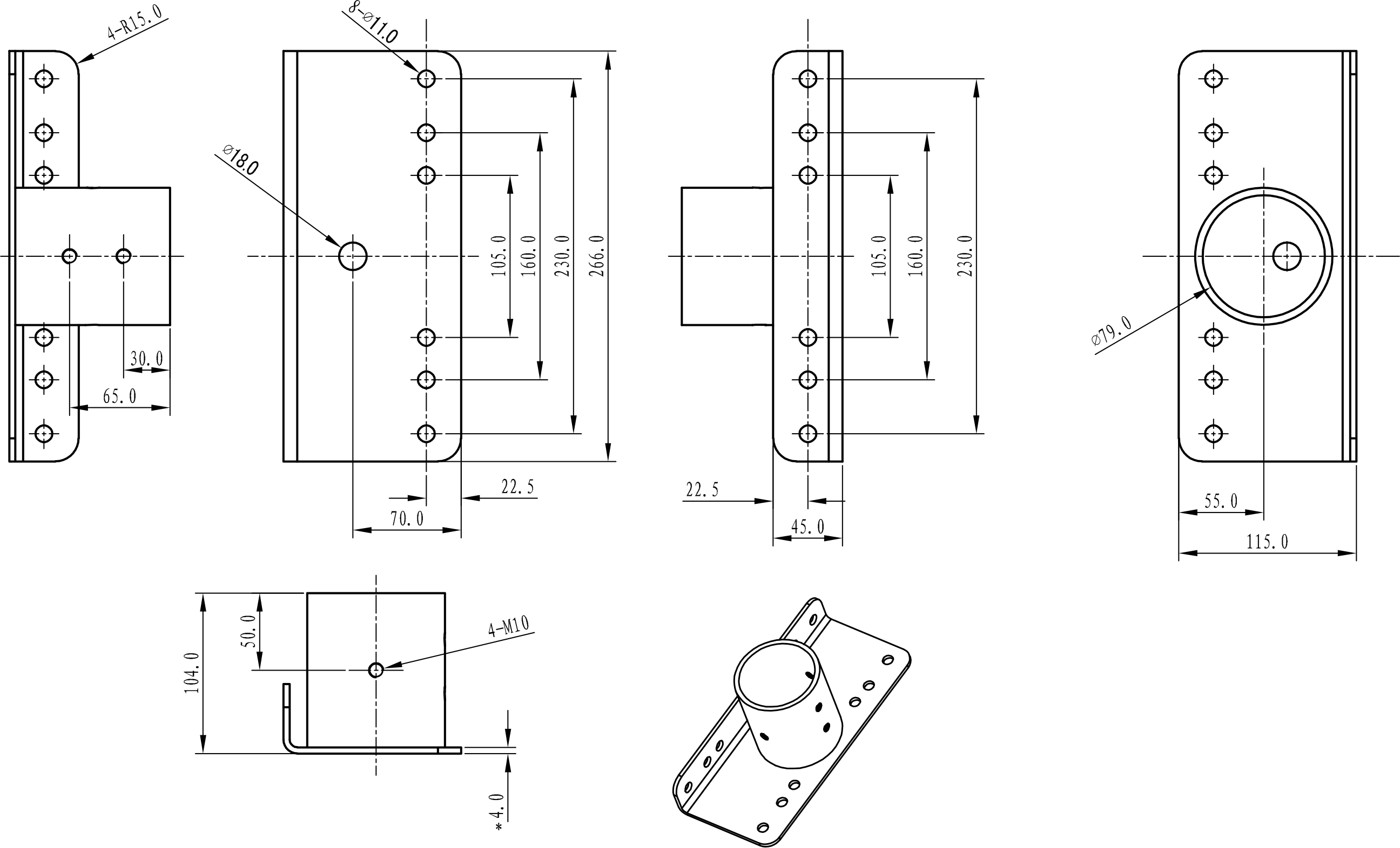 DOTLUX Mastadapter 76mm für LENSone 50-300W