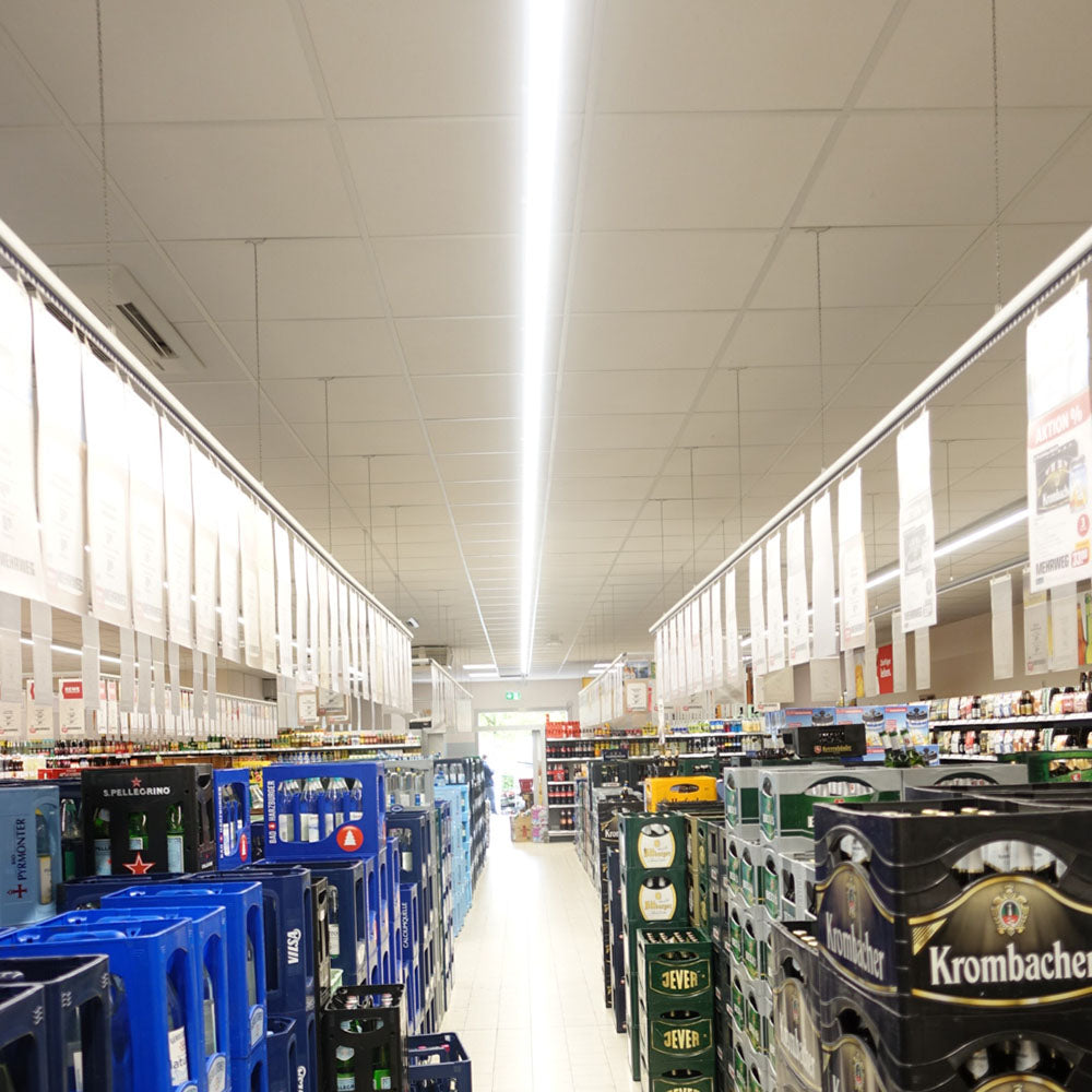 DOTLUX LED-Lichtbandsystem LINEAcompact 100W breitstrahlend 2886mm 4000K DALI dimmbar