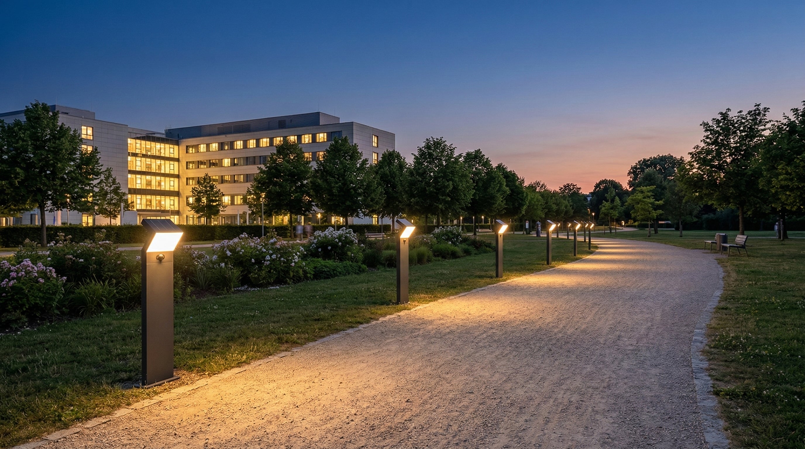 DOTLUX LED-Solar-Pollerleuchte FLASHground mit Sensor 100 cm 3,5W 3000K