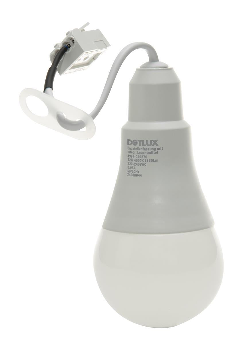 DOTLUX LED-Baustellenfassung mit integriertem Leuchtmittel 12W 4000K