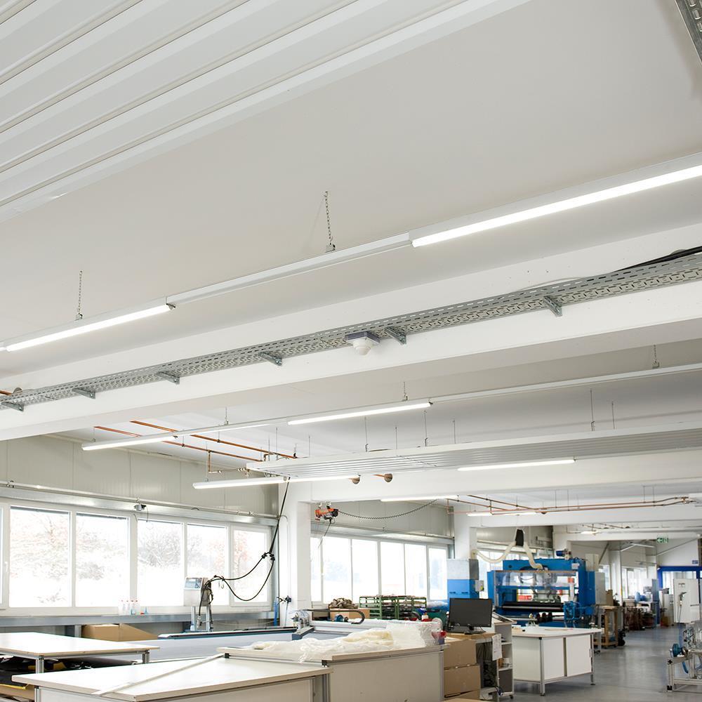 DOTLUX LED-Leuchteneinsatz LINEAlock 1437mm 25-75W 4000K dimmbar 1-10V 90*110° mit Notlichtbaustein