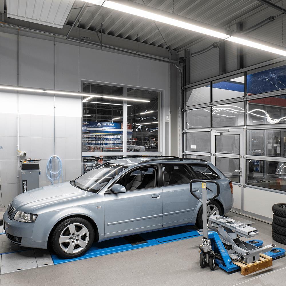 DOTLUX LED-Leuchteneinsatz LINEAlock 1437mm 25-75W 4000K dimmbar 1-10V 90*110° mit Notlichtbaustein