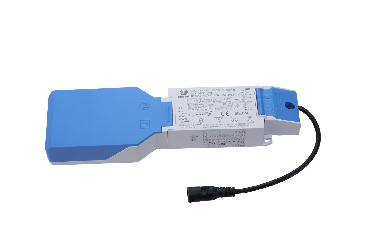 LED-Netzteil CC 12-40W 300-1050mA 6-52V PUSH dimmbar DALI-2 geeignet für Zentralbatterie durchverdrahtbar