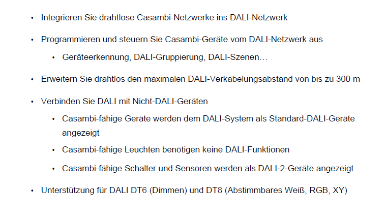 CASAMBI DALI-Schnittstelle/Gateway passiv