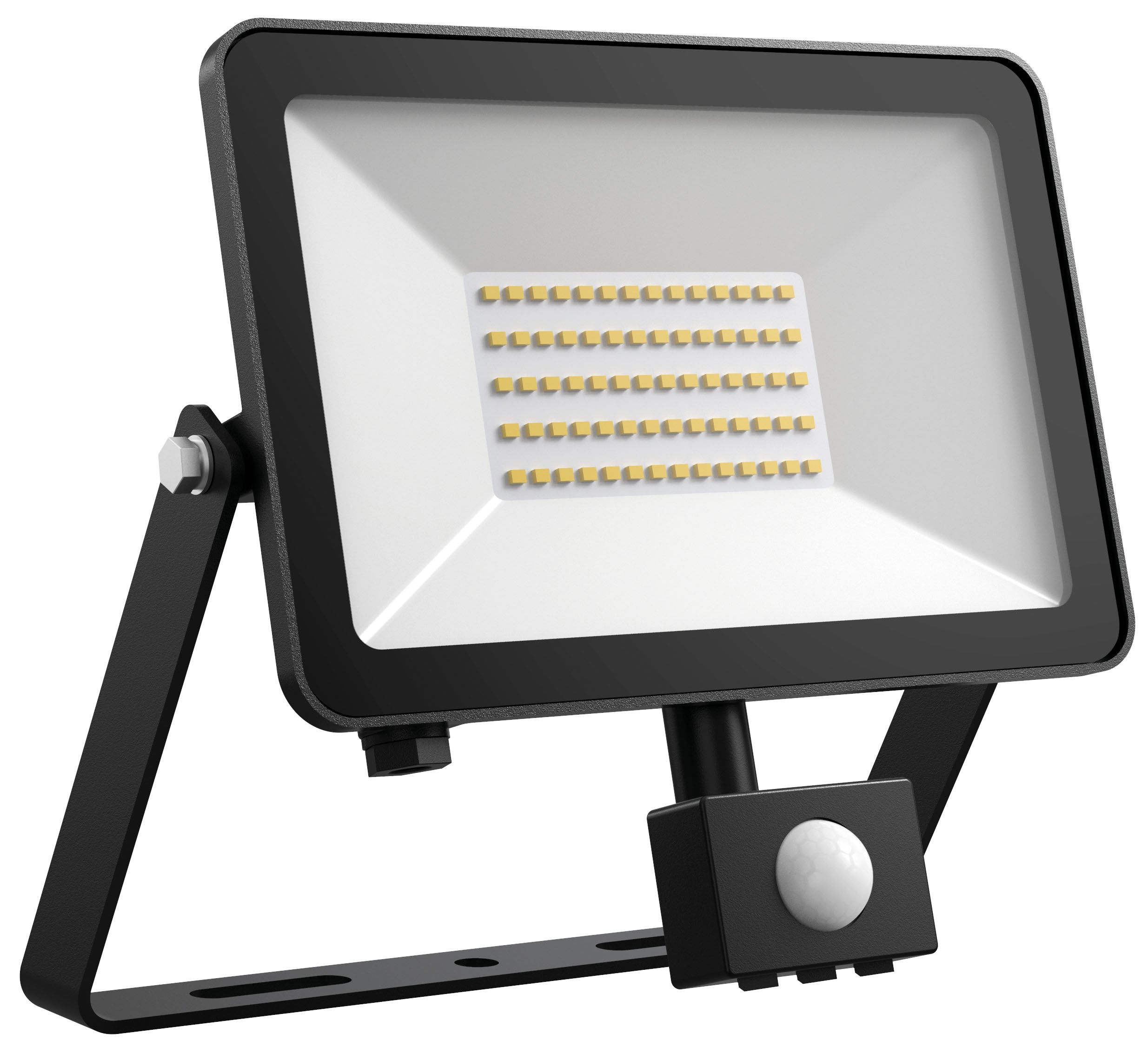 DOTLUX LED-Strahler FLOORslim-sensor 50W 4000K schwarz mit Bewegungsmelder PIR