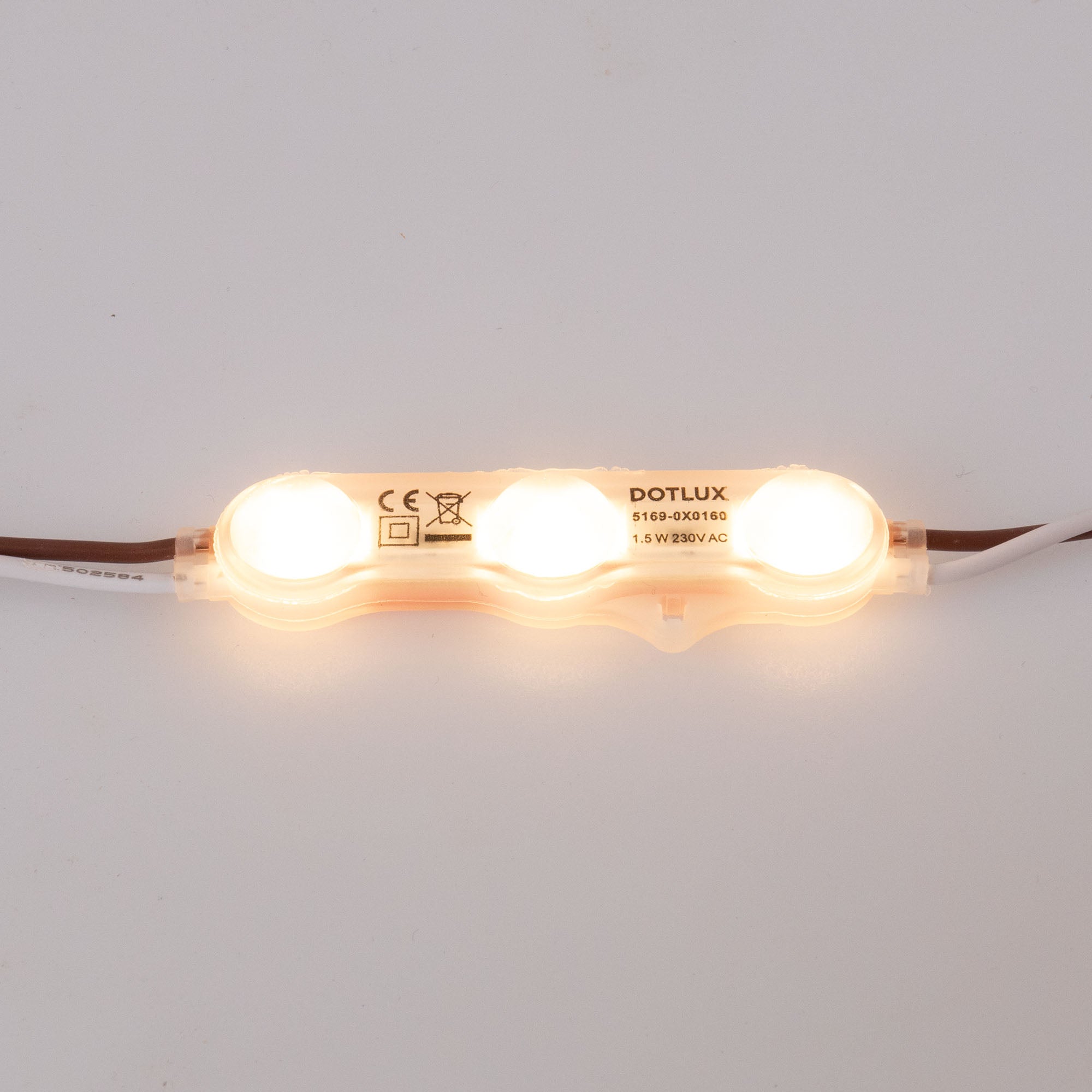 DOTLUX LED-Modul ACplus 1,5W 160° IP67 3000K 100er Kette