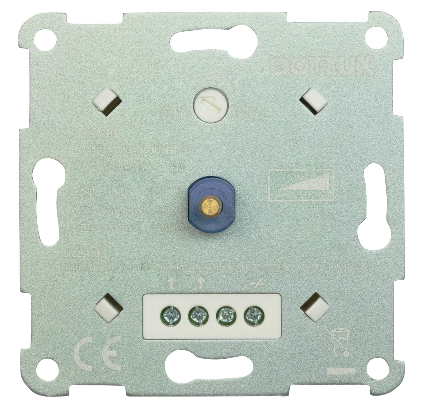 DOTLUX LED-Drehdimmer 5-100W dimmbar Phasenabschnitt