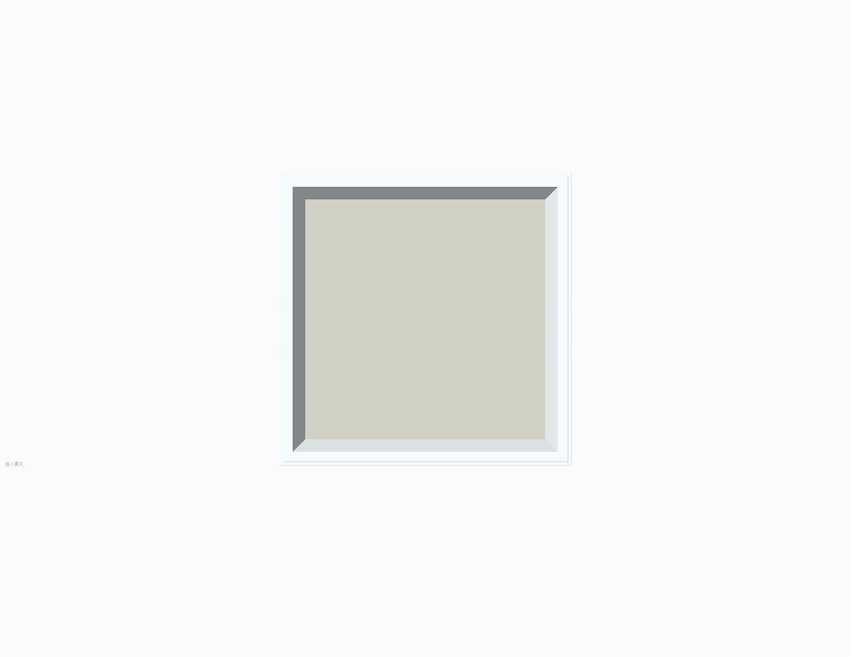 DOTLUX Einbaurahmen WINDOW für Deckenmontage versenkt 620x620mm LED-Panele