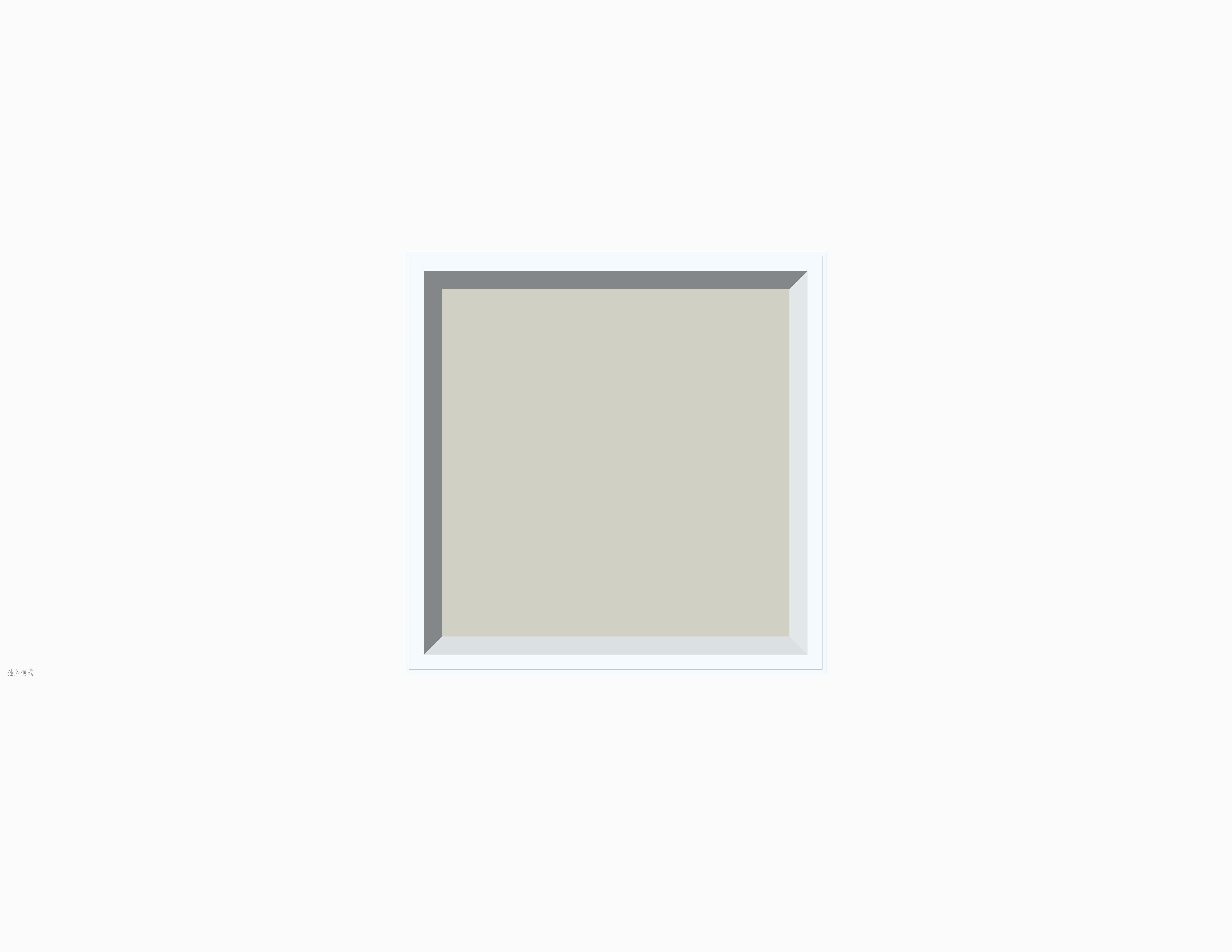 DOTLUX Einbaurahmen WINDOW für Deckenmontage versenkt 620x620mm LED-Panele