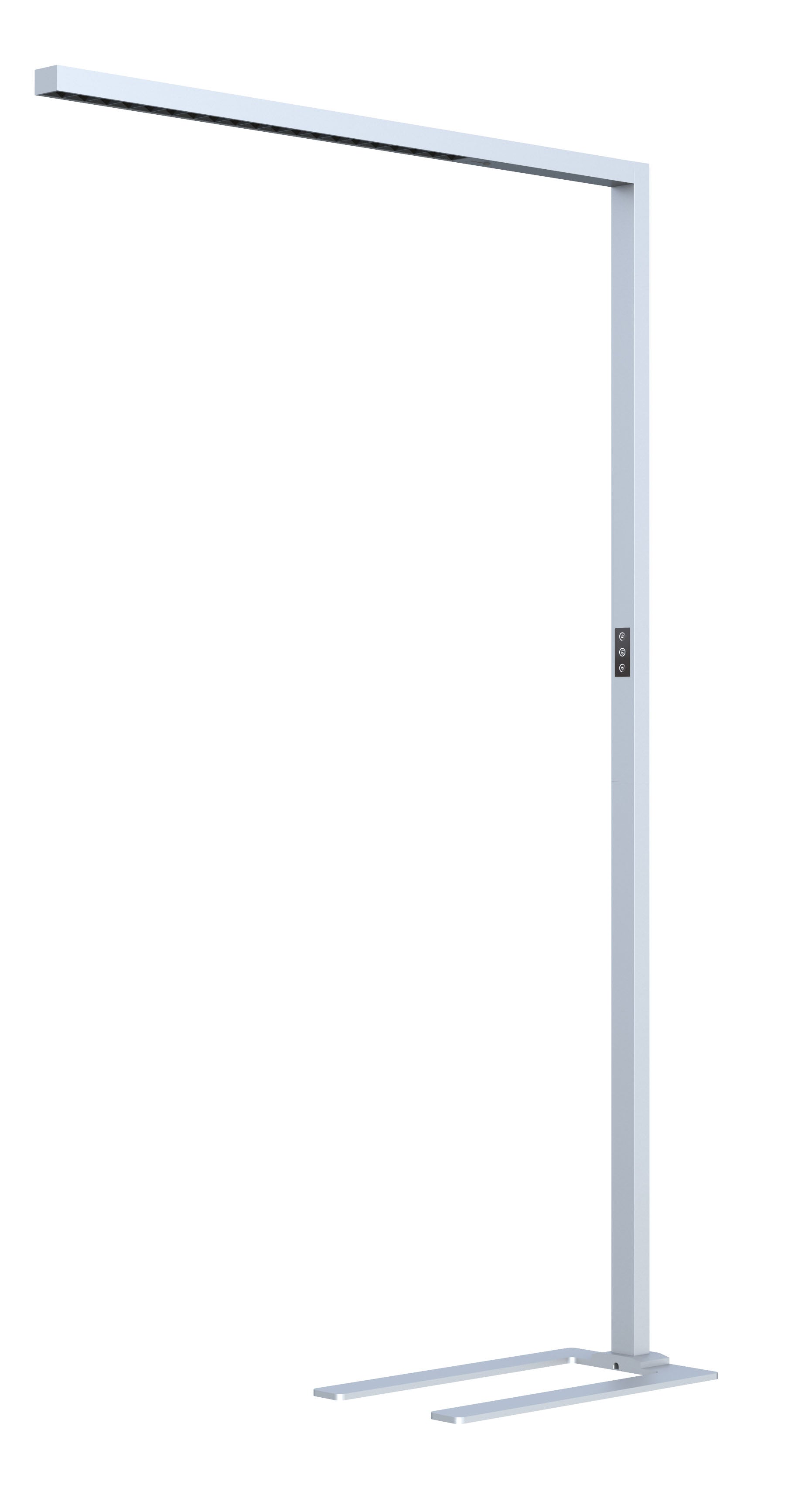 DOTLUX LED-Stehleuchte STYLEbutler 80W 4000K tageslichtabhängige Dimmung silber