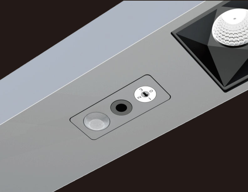 DOTLUX LED-Stehleuchte STYLEbutler 80W 4000K tageslichtabhängige Dimmung silber