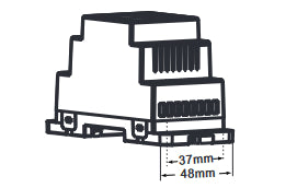 DOTLUX LED-Verstärker Hutschiene max. 480W für mehrfahrbige LED-Streifen 4 Kanäle 4x 5A (12-24V)