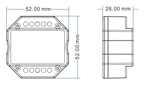DOTLUX 4 in1 LED Funk-Empfänger/Dimmer für mehrfarbige LED-Streifen Fusion Technologie 4x 3A 12-24V