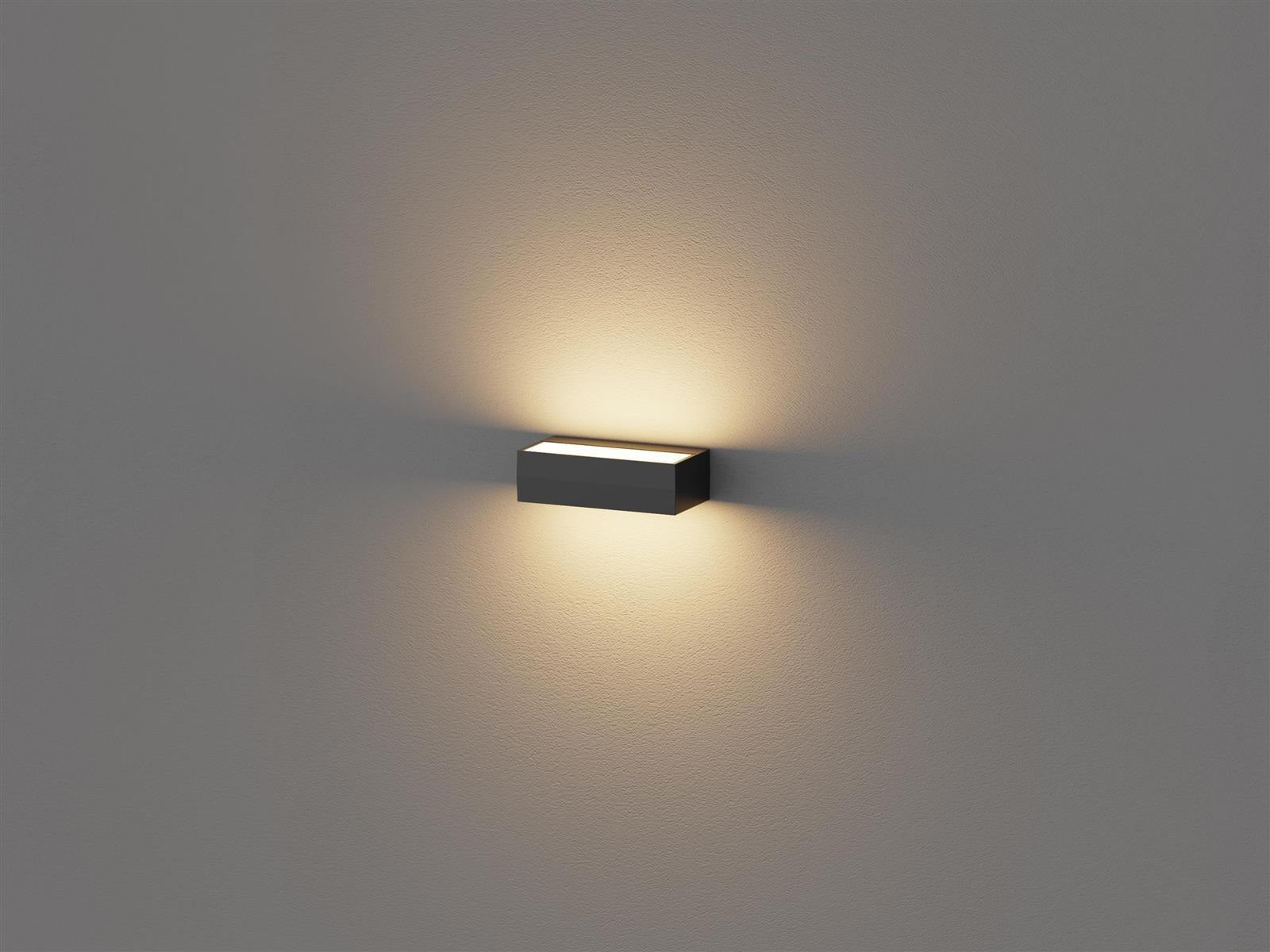 DOTLUX LED-Wandleuchte BRICK 10W COLORselect schwarz