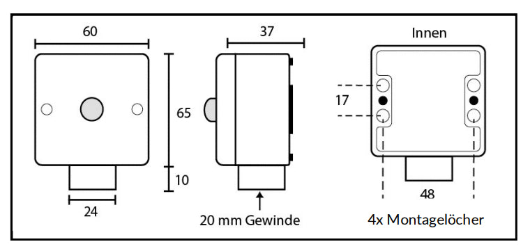 CASAMBI PIR Bewegungs- und Helligkeitssensor für Wandmontage im Außenbereich