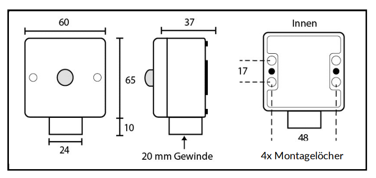 CASAMBI PIR Bewegungs- und Helligkeitssensor für Wandmontage im Außenbereich