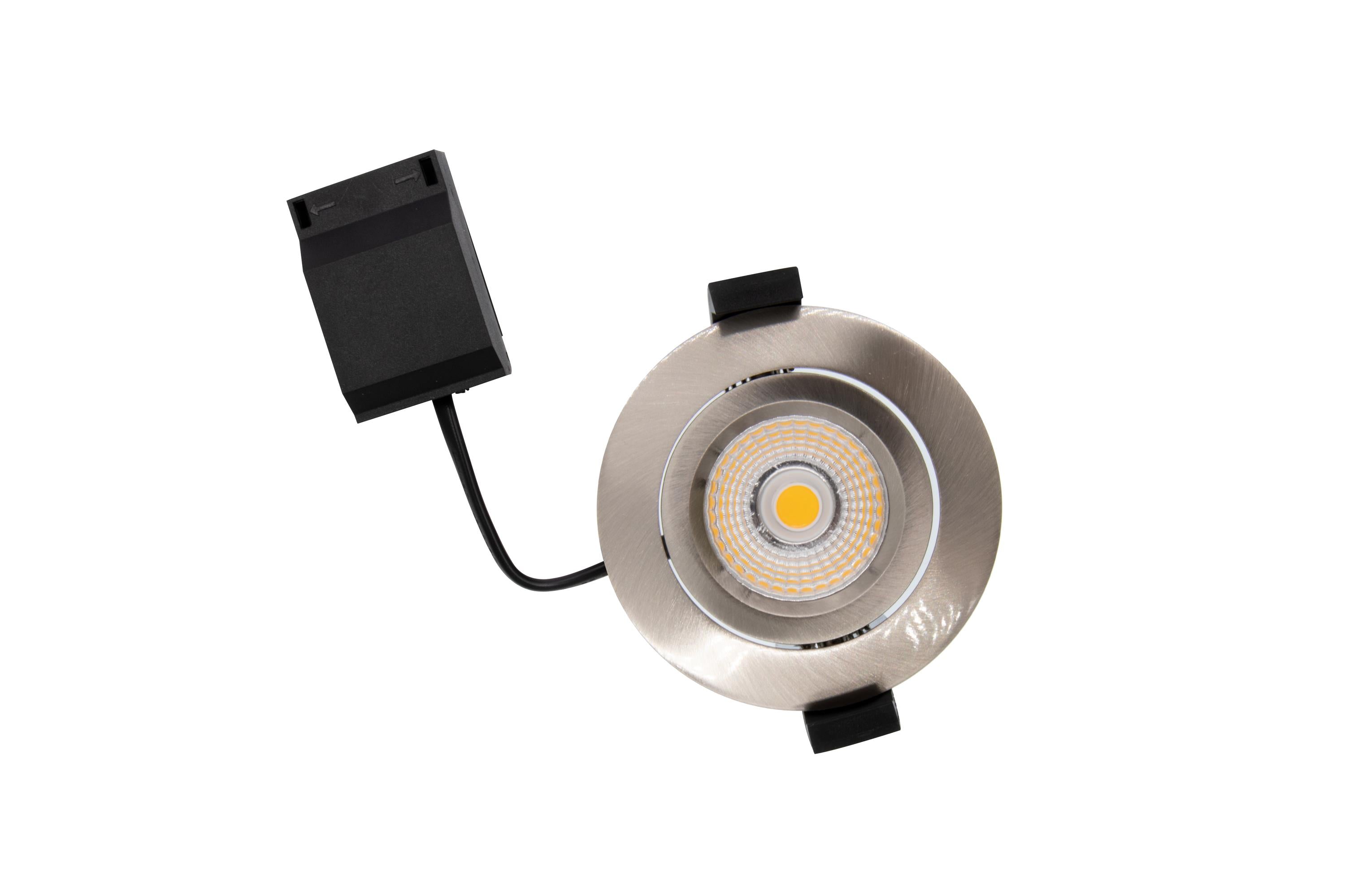 DOTLUX LED-Leuchte CIRCLEminidim 6W 3000K dimmbar edelstahl gebürstet