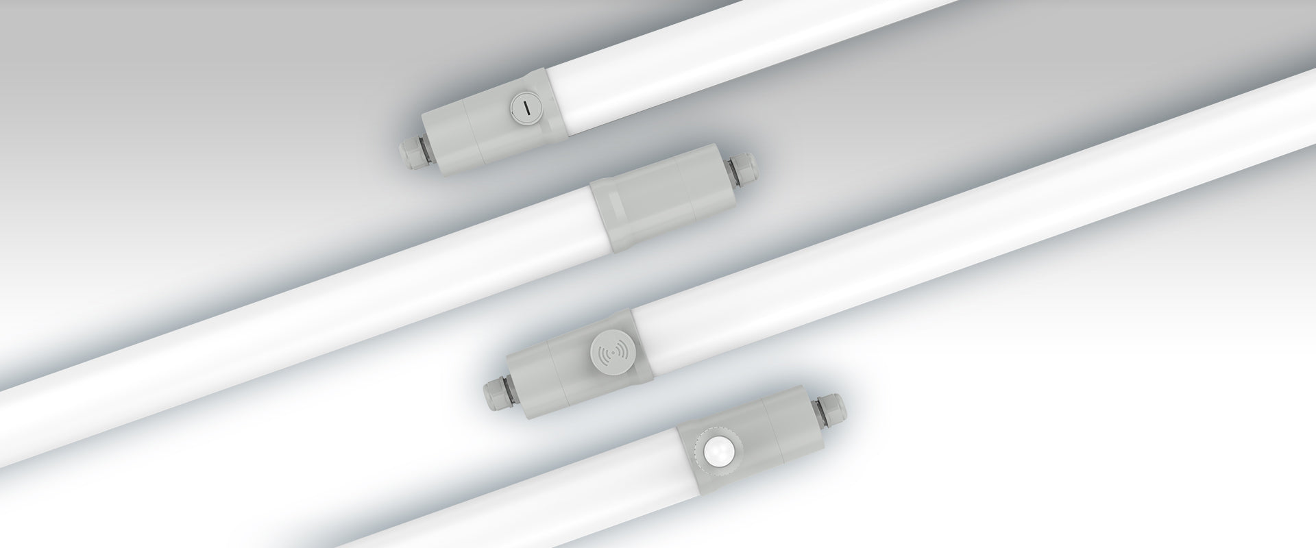 DOTLUX LED-Feuchtraumleuchte MISTRALsmart 22W/30W 4000K POWERselect IP65 1200mm durchverdrahtet