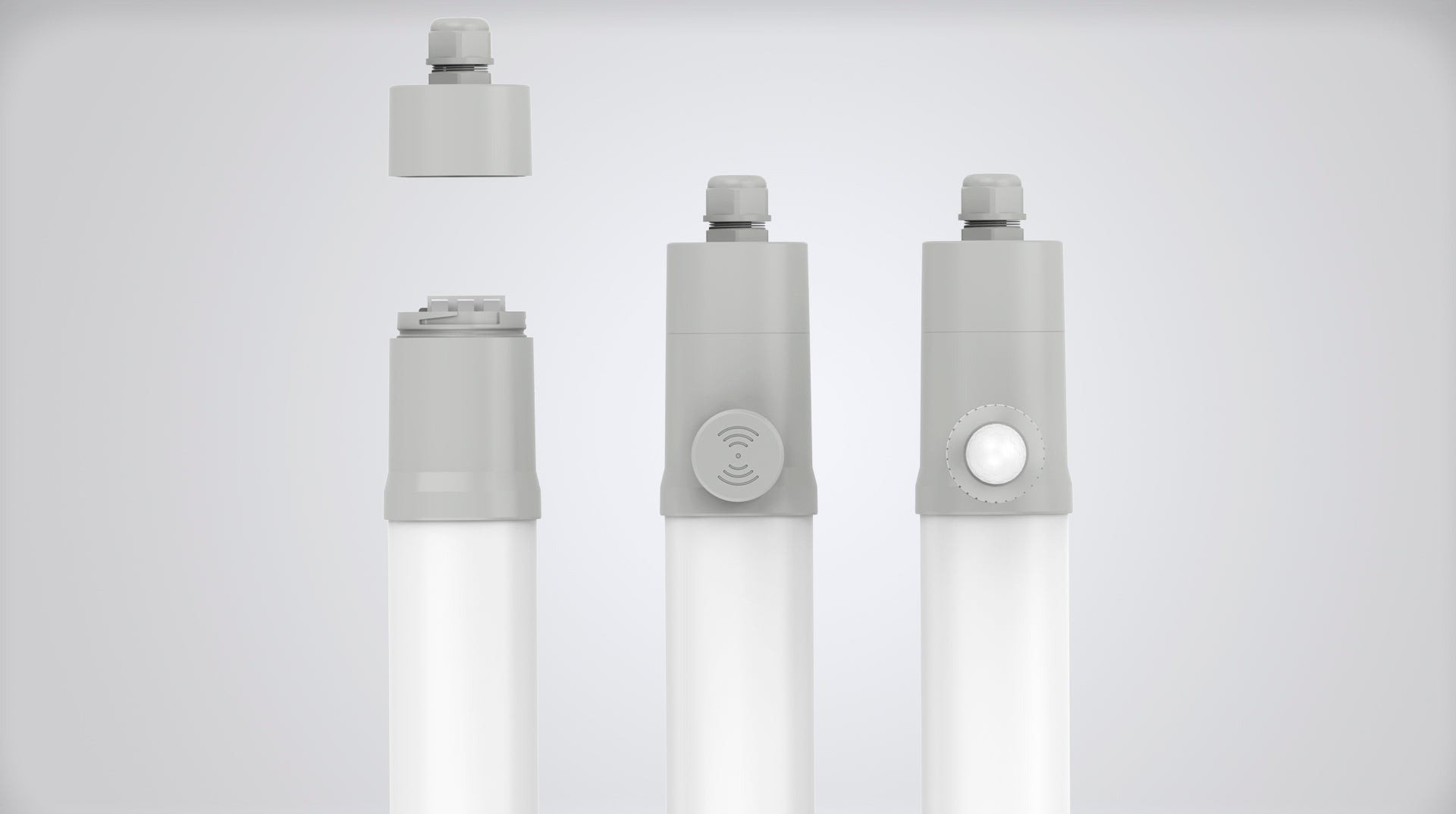 DOTLUX LED-Feuchtraumleuchte MISTRALsmart 22W/30W 4000K POWERselect IP65 1200mm durchverdrahtet