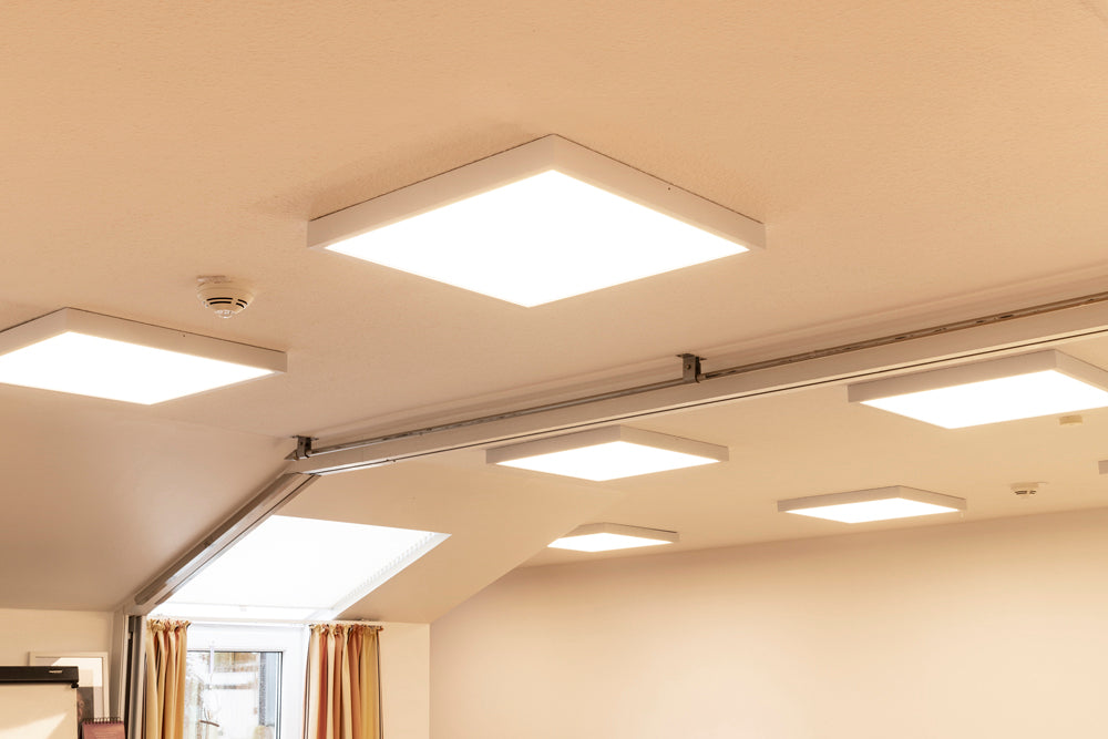 DOTLUX LED-Aufbauleuchte PANELbig-ugr 395x395mm 24W COLORselect mit 4poligem Stecker für HCL inkl. Netzteil