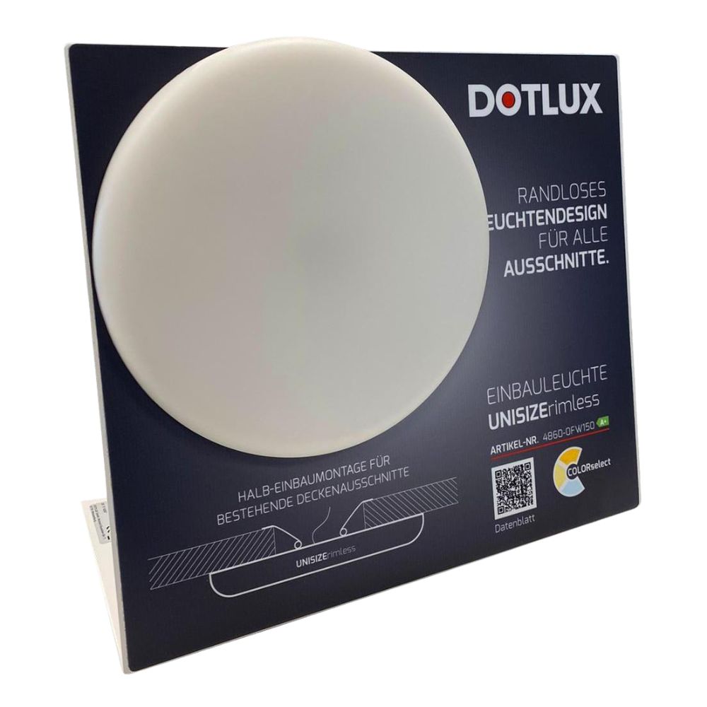 DOTLUX L-Aufsteller UNISIZErimless